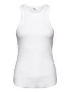 Tank Top Slim Tops T-shirts & Tops Sleeveless White Replay