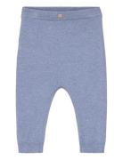 Knit Trousers Bottoms Sweatpants Blue Mango