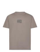 Varden Ss Crew Tops T-shirts Short-sleeved Brown AllSaints