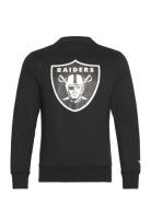 Las Vegas Raiders Primary Logo Graphic Crew Sweatshirt Tops Sweat-shir...