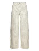 Field Pin Krauer Pants Bottoms Jeans Wide Beige Mads Nørgaard