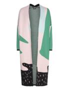 Long Cardigan, Shine Tops Knitwear Cardigans Multi/patterned Papu