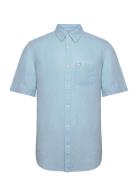 Ss 1 Pkt Shirt Tops Shirts Short-sleeved Blue Wrangler