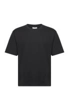 Over Tee S/S Tops T-shirts Short-sleeved Black Lindbergh