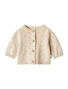 Knit Cardigan Maia Tops Knitwear Cardigans Beige Wheat