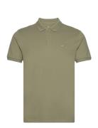 Hco. Guys Knits Tops Polos Short-sleeved Khaki Green Hollister