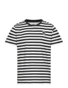 Ola Chrome Badge T-Shirt Gots Tops T-shirts Short-sleeved Multi/patter...