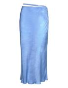 Fluid Skirt Designers Knee-length & Midi Blue Les Coyotes De Paris