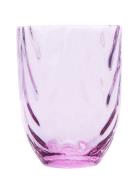 Wave Tumbler Home Tableware Glass Drinking Glass Purple Anna Von Lipa