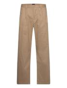 Relaxed Pleated Chinos Bottoms Trousers Chinos Beige GANT