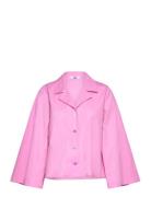 Fine Shirt Tops Shirts Long-sleeved Pink Uhana