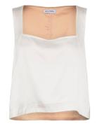 Wakana Linen Top Tops T-shirts & Tops Sleeveless White Ahlvar Gallery