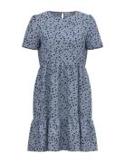 Vipaya S/S Dress - Noos Lyhyt Mekko Blue Vila