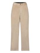 Cath Pants Fall Cord Bottoms Trousers Wide Leg Beige Naja Lauf