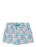 Printed Swimsuit Uimashortsit Blue Mango