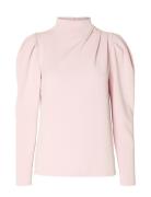 Slffenja Ls T-Neck Top B Tops Blouses Long-sleeved Pink Selected Femme