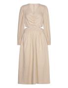 Esma Maxi Dress Maksimekko Juhlamekko Beige NORR