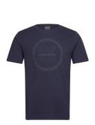 T-Shirt Tops T-shirts Short-sleeved Navy EA7