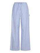 Sally Pants Bottoms Trousers Straight Leg Blue Noella