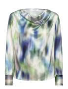 Blouse Ls Tops Blouses Long-sleeved Green Rosemunde