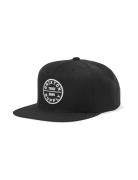 Oath Iii Snapback Accessories Headwear Caps Black Brixton