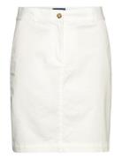 Chino Skirt Lyhyt Hame White GANT