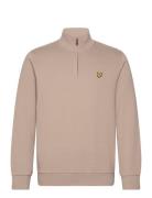 Quarter Zip Sweat Tops Sweat-shirts & Hoodies Sweat-shirts Beige Lyle ...