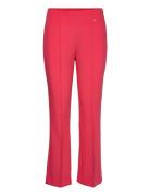 Sarah Glow Pant Bottoms Trousers Flared Pink MOS MOSH