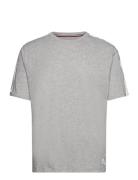 Ss Tee Logo Tops T-shirts Short-sleeved Grey Tommy Hilfiger