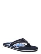 Hilfiger Palm Print Beach Sandal Flipflopit Rantasandaalit Sandaalit B...