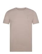 Tonic Ss Crew Tops T-shirts Short-sleeved Brown AllSaints