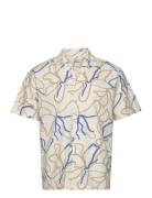 Jprblatropic Resort Shirt S/S Relax Sn Tops Shirts Short-sleeved Cream...