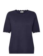 Frclia Pu 7 Tops Knitwear Jumpers Navy Fransa