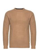 Jjstandford Knit Crew Neck Tops Knitwear Round Necks Beige Jack & J S