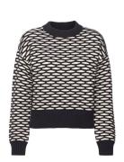 Intarsia C-Neck Tops Knitwear Jumpers Navy GANT