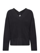 Yasemilie Ls V-Neck Knit Pullover S.noos Tops Knitwear Jumpers Black Y...