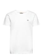 Shield Ss T-Shirt Tops T-shirts Short-sleeved White GANT