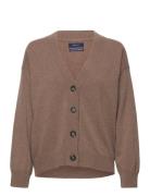 Superfine Lambswool Cardigan Tops Knitwear Cardigans Brown GANT