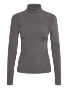 Silvigz Rollneck Tops Knitwear Turtleneck Grey Gestuz