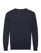 Asac_C Tops Knitwear Round Necks Navy BOSS