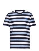 Striped T-Shirt Tops T-shirts Short-sleeved Blue Tom Tailor