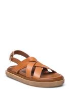 Trunca Tan Leather Sandals Matalapohjaiset Sandaalit Brown ALOHAS