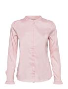 Mattie Shirt Tops Blouses Long-sleeved Pink MOS MOSH