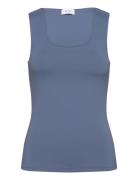 Vikenza U-Neck S/L Tank Top - Noos Tops T-shirts & Tops Sleeveless Blu...