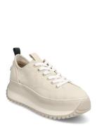 Women Lace-Up Matalavartiset Sneakerit Tennarit Cream Tamaris