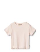 T-Shirt S/S Irene Tops T-shirts Short-sleeved Pink Wheat