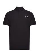 Club Essential Ss Polo Tops Polos Short-sleeved Black Castore