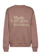 Mfgd Crew Sport Sweat-shirts & Hoodies Sweat-shirts Brown Zen Running ...