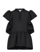 Ufolia Tops Blouses Short-sleeved Black Munthe