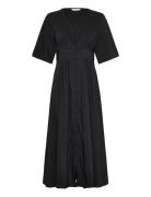 Mschmiabella Ss Dress Polvipituinen Mekko Black MSCH Copenhagen